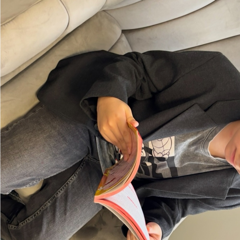 Boys Zara Charcoal Blazer - Picture 7 of 7